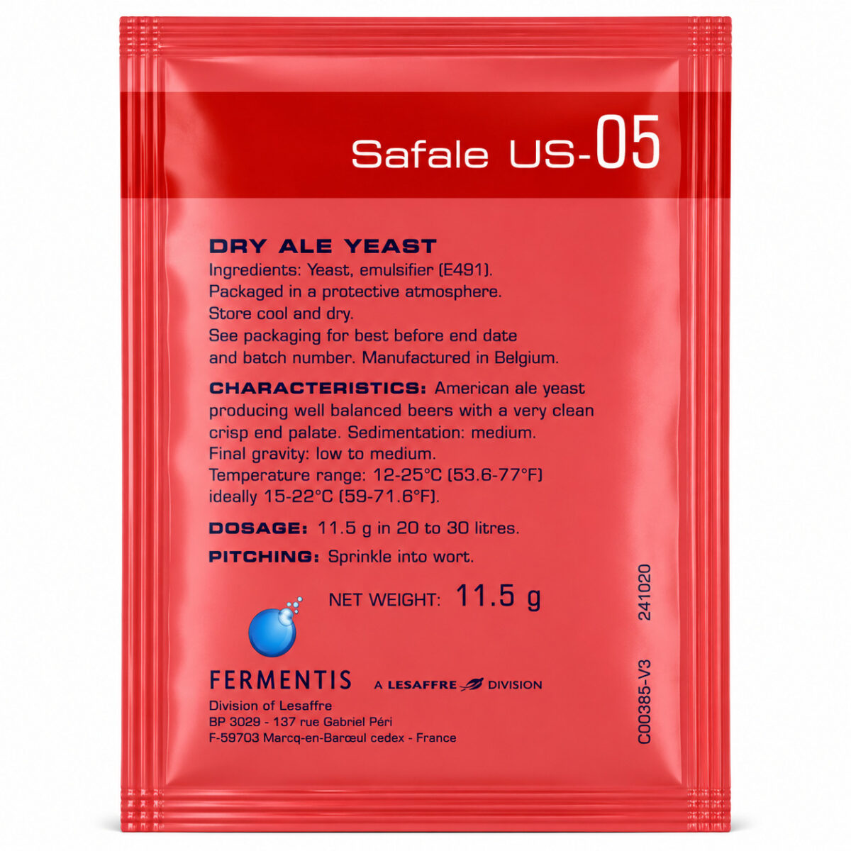 Пивные дрожжи SafAle US-05