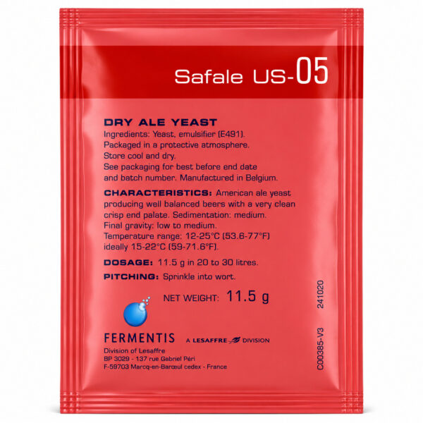 Пивные дрожжи SafAle US-05