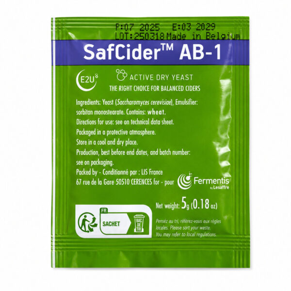 שמרי SafCider AB-1 5 גרם לסיידר