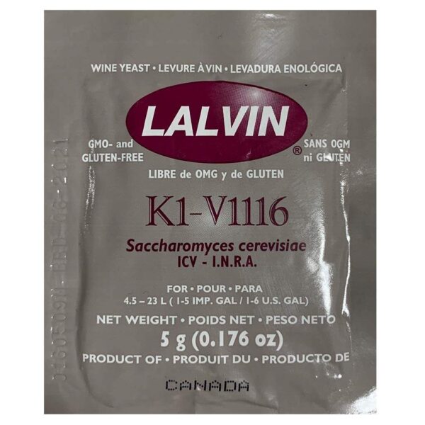 Винные дрожжи Lalvin K1-V1116
