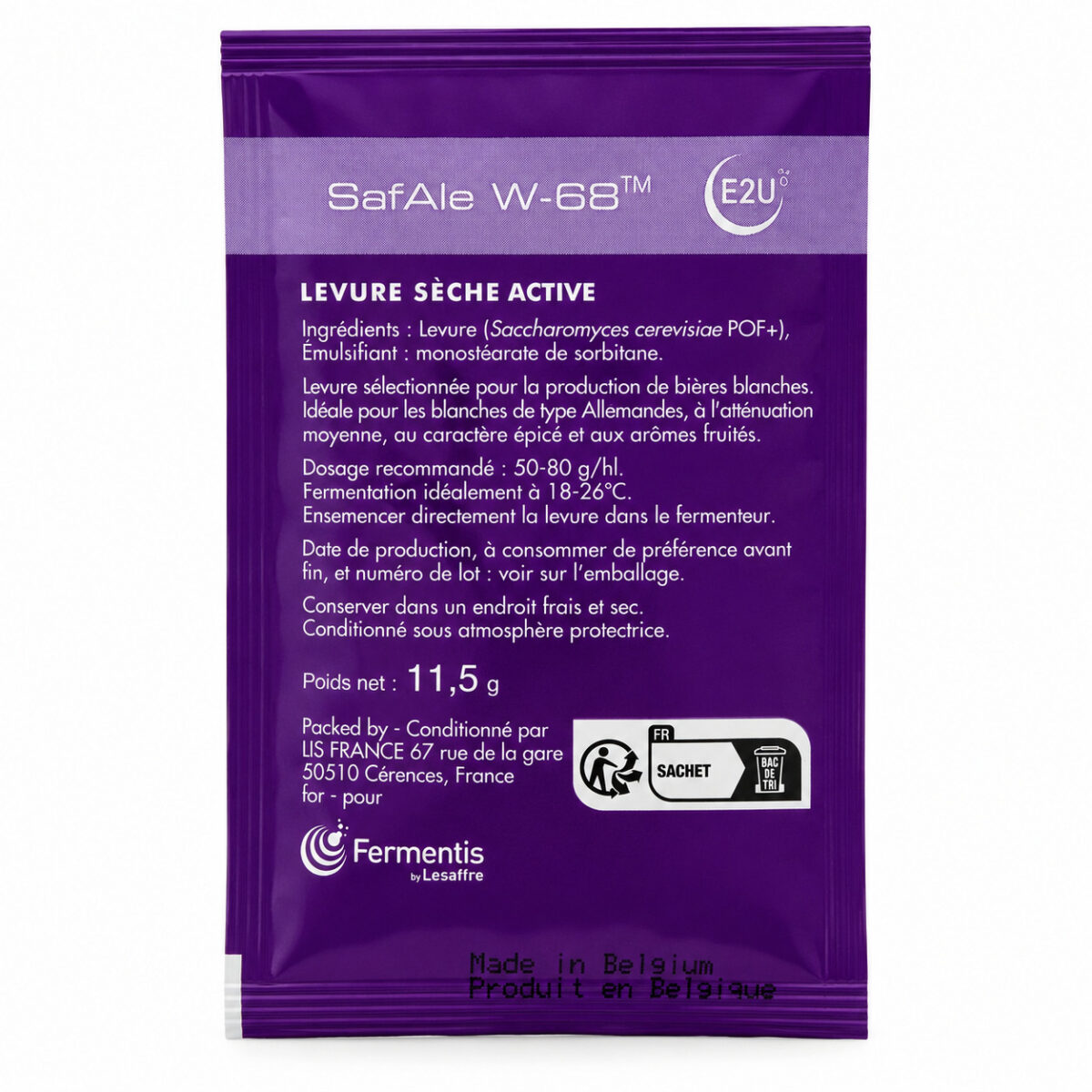 Пивные дрожжи SafAle W-68