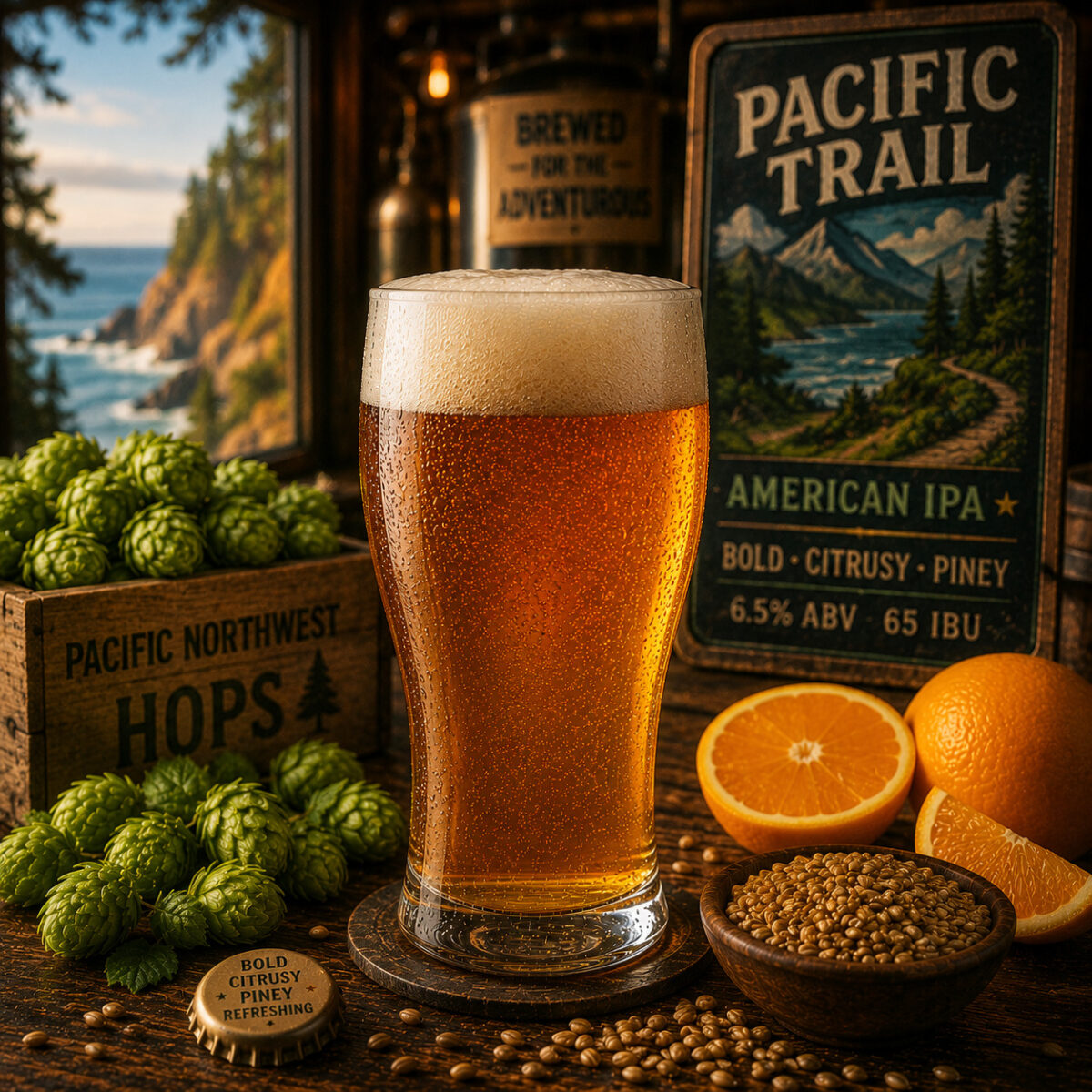 ערכת All Grain American IPA Pacific Trail להכנת בירה ביתית 20 ליטר