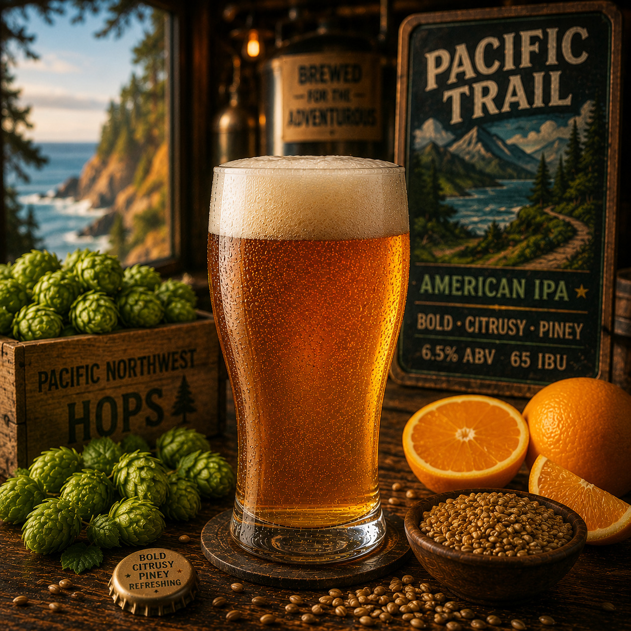ערכת All Grain American IPA Pacific Trail להכנת בירה ביתית 20 ליטר