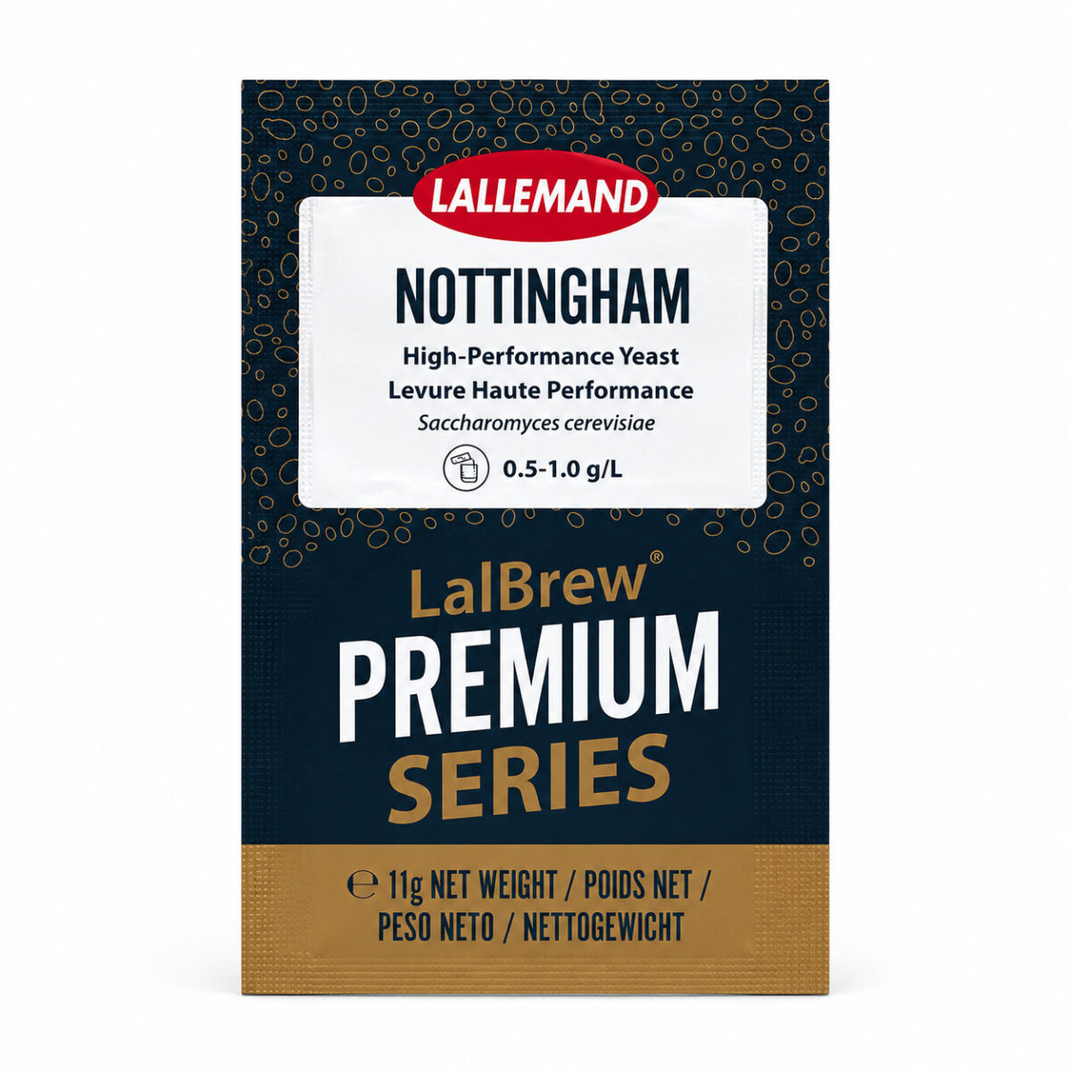 שמרי בירה LalBrew Nottingham 11 גרם מבית Lallemand